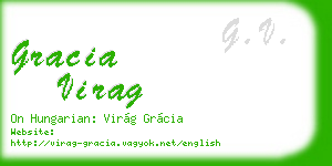 gracia virag business card